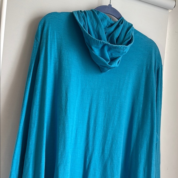 Just My Size Blue/teal Hooded Jacket with Relaxed Fit - Picture 5 of 6